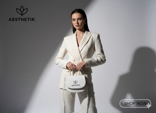 White charm bag
