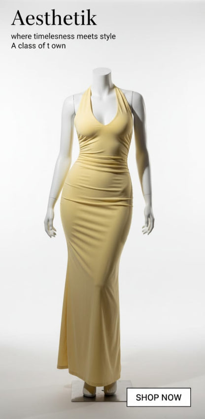 Signature Backless Evening Gown